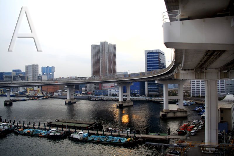 Autobahnbrücke in Tokyo